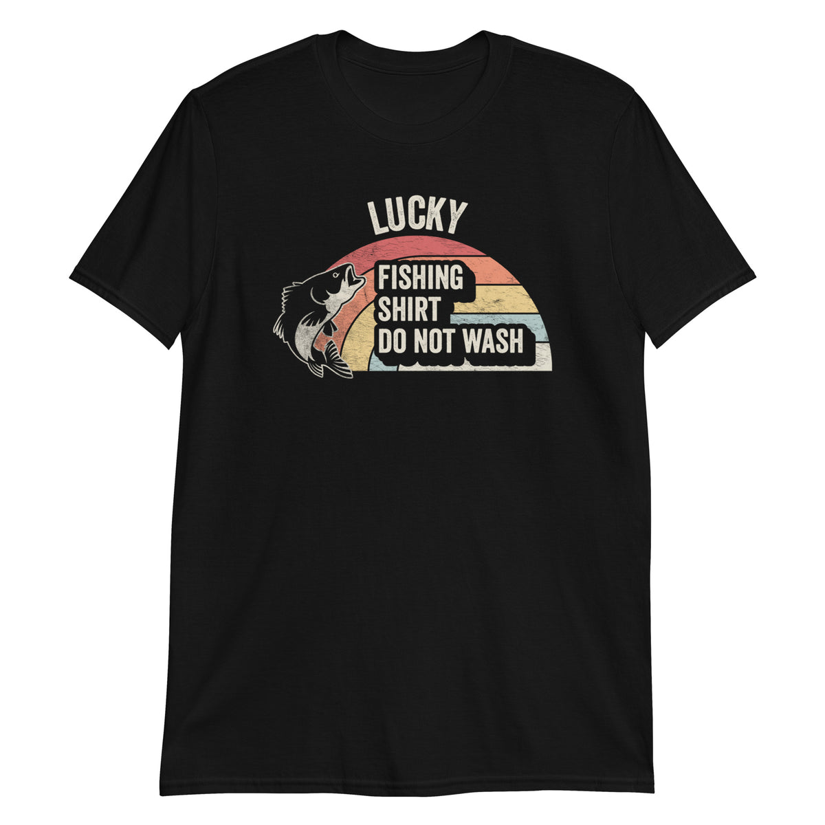 Lucky Fishing Shirt Retro Vintage Fishing Funny T-Shirt