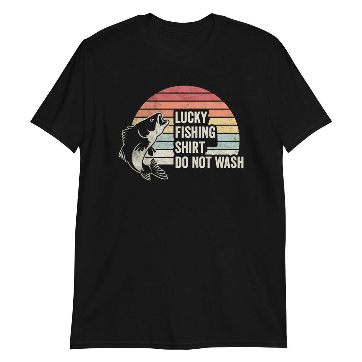 Lucky Fishing Shirt Retro Vintage Fishing Funny T-Shirt