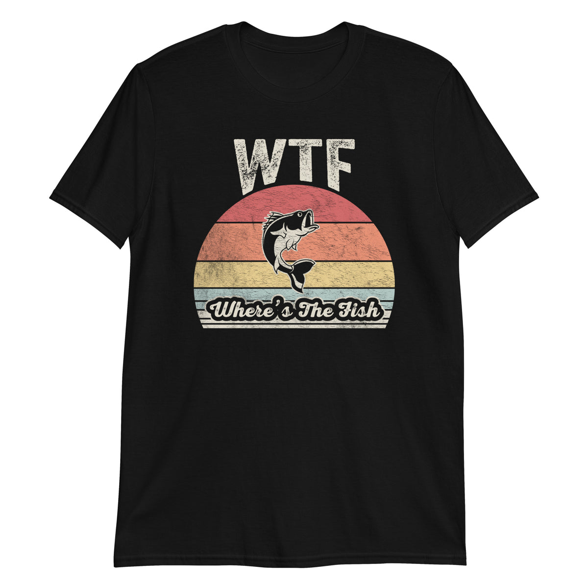 Where Is The Fish Retro Vintage Fishing Funny T-Shirt