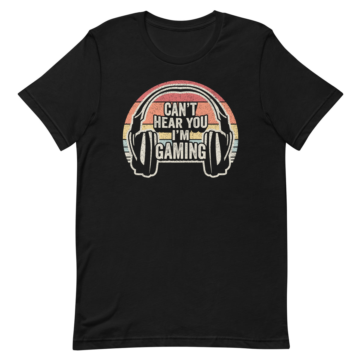 Retro Vintage Can't Hear You I'm Gaming Unisex t-shirt